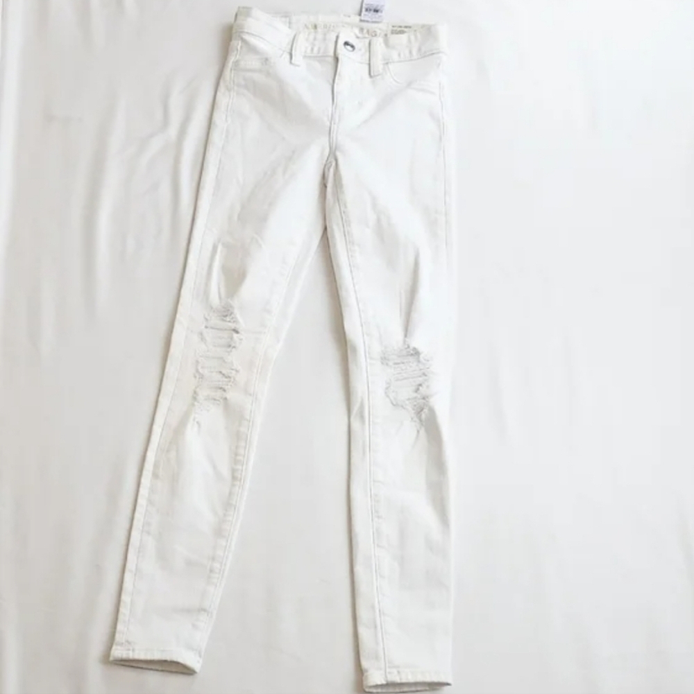 American Eagle Next Level Stretch Distressed Hi Rise Jegging - Picture 10 of 11